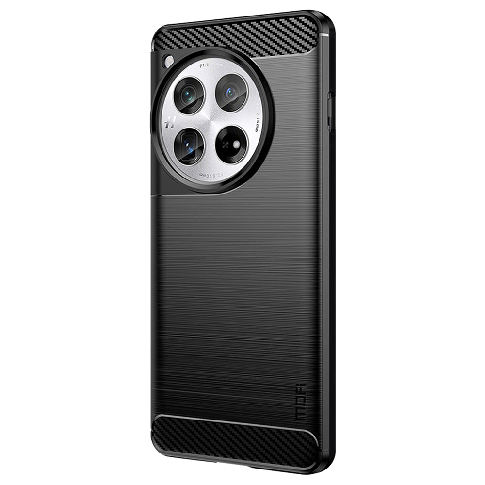 MOFI JK TPU Series-1 For OnePlus 12 5G Case Carbon Fiber Texture TPU Phone Cover - Black MOFI JK TPU Series-1 For OnePlus 12 5G Case Carbon Fiber Texture TPU Phone Cover - Black